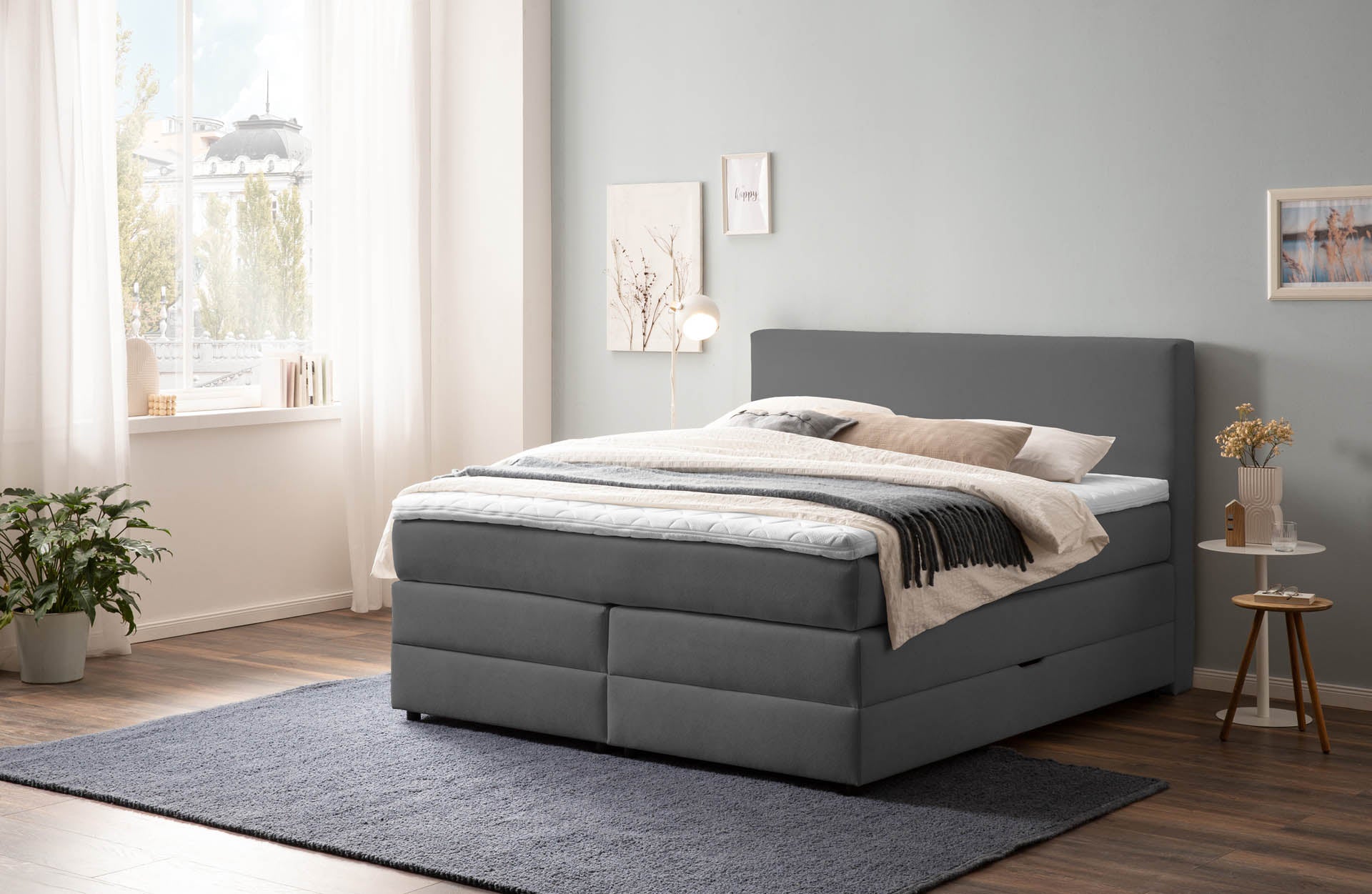 Boxspringbett 180x200 160x200 Bett Bettkasten Polsterbett Doppelbett Motorbett Bett elektrisch verstellbar Bett mit Motor
