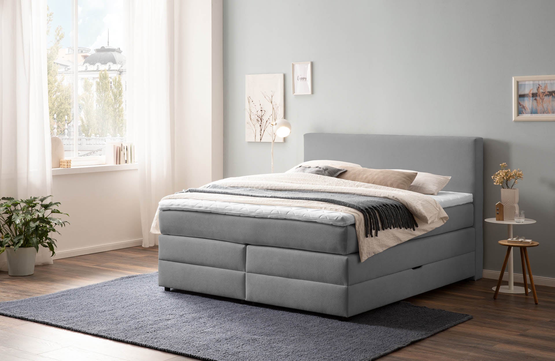 Boxspringbett 180x200 160x200 Bett Bettkasten Polsterbett Doppelbett Motorbett Bett elektrisch verstellbar Bett mit Motor