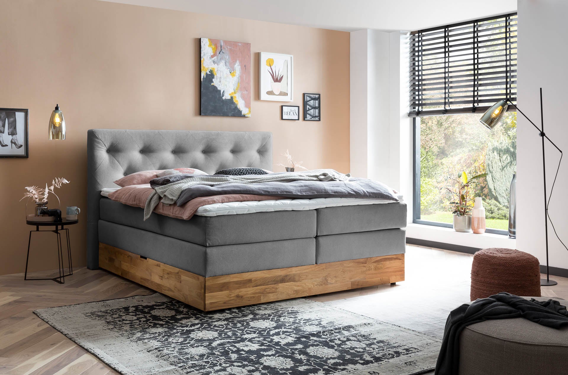 Boxspringbett 180x200 160x200 Bett Bettkasten Polsterbett Doppelbett Motorbett Bett elektrisch verstellbar Bett mit Motor
