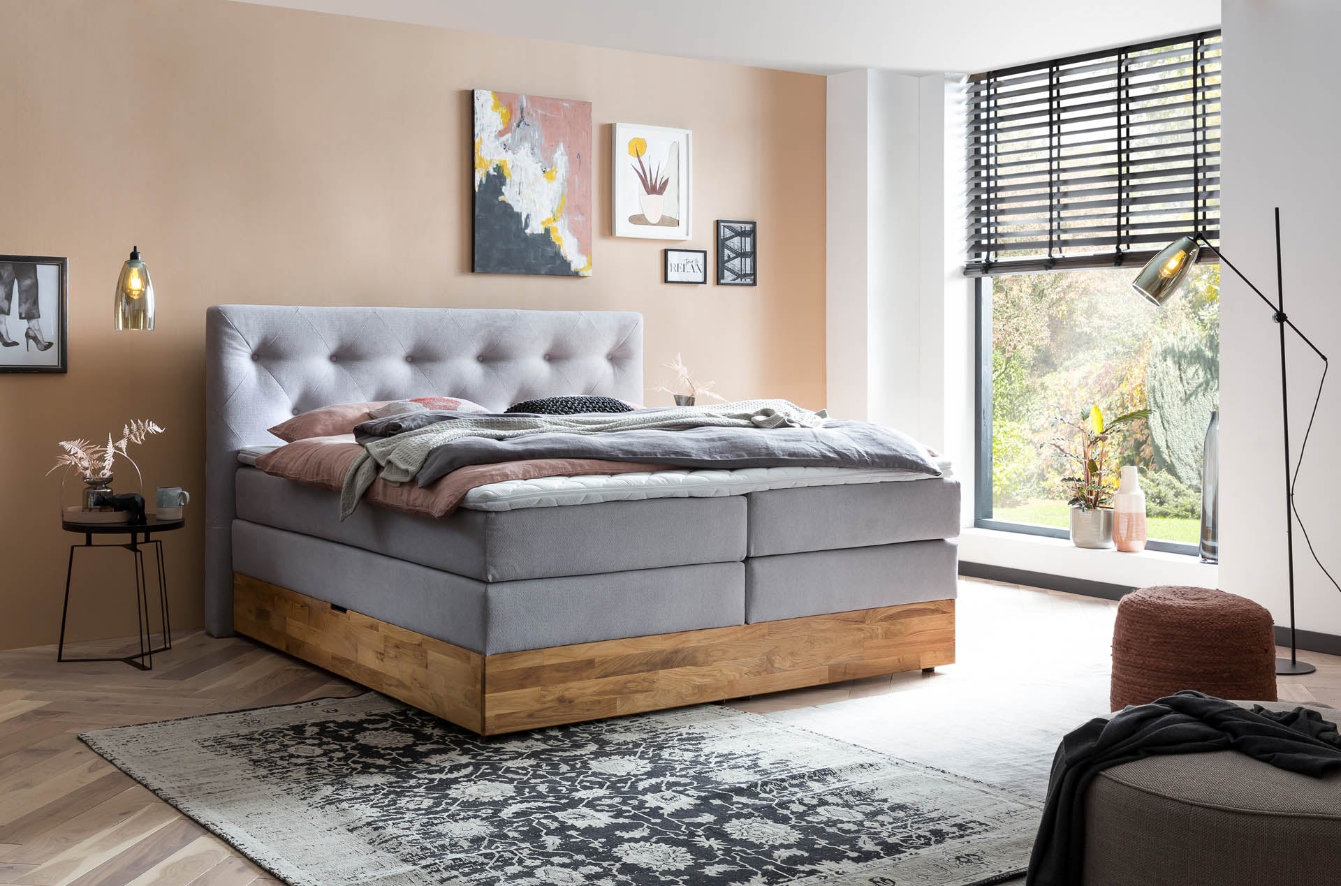 Boxspringbett 180x200 160x200 Bett Bettkasten Polsterbett Doppelbett Motorbett Bett elektrisch verstellbar Bett mit Motor