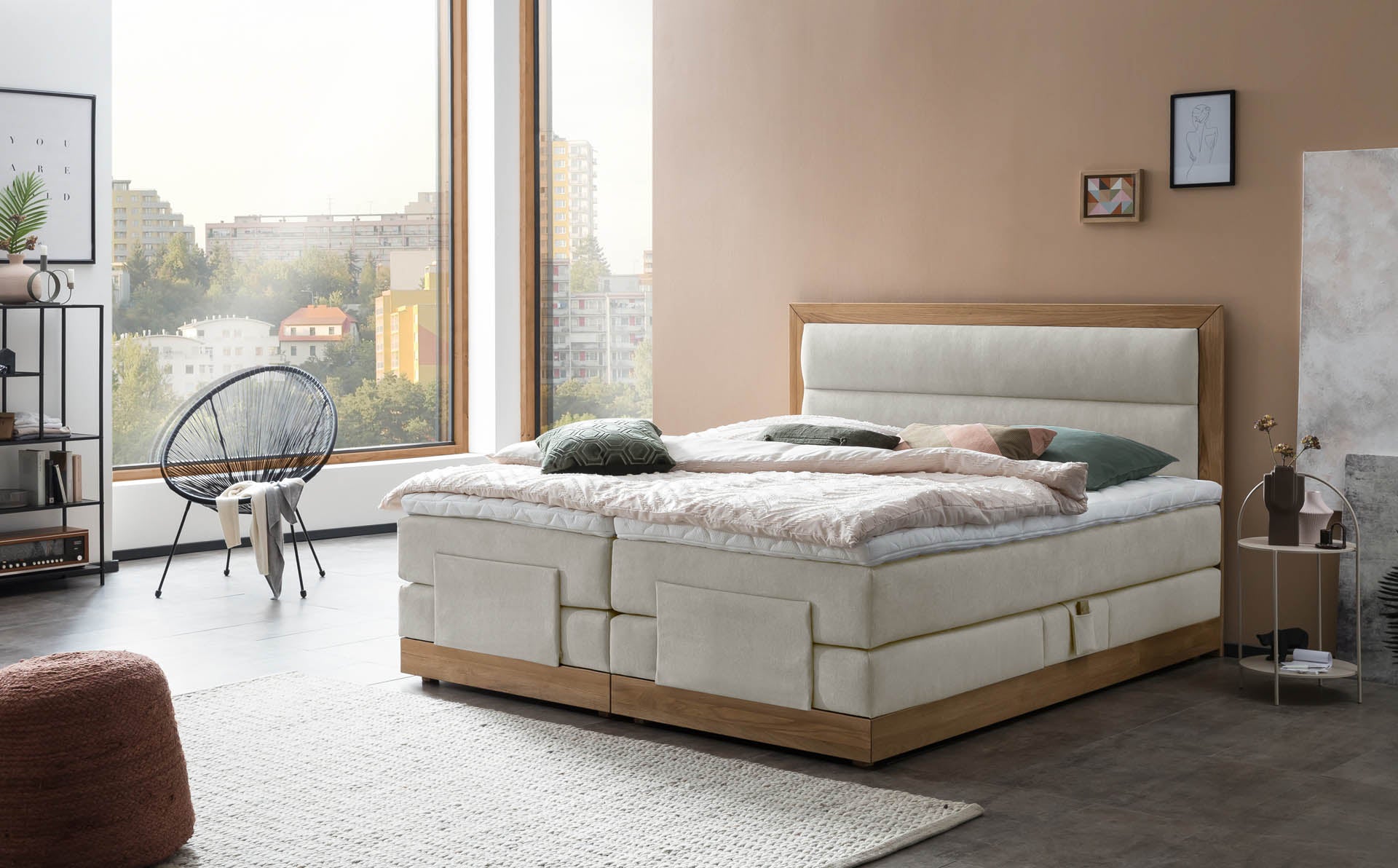 Boxspringbett 180x200 160x200 Bett Bettkasten Polsterbett Doppelbett Motorbett Bett elektrisch verstellbar Bett mit Motor