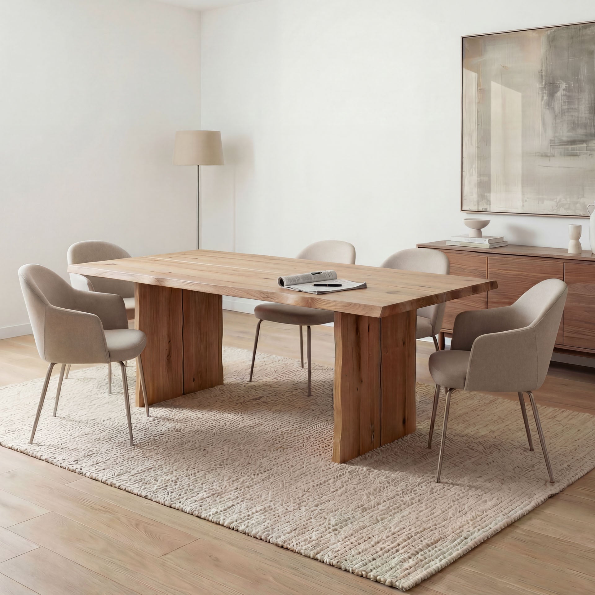 Esstisch Nest aus Massivholz Eiche