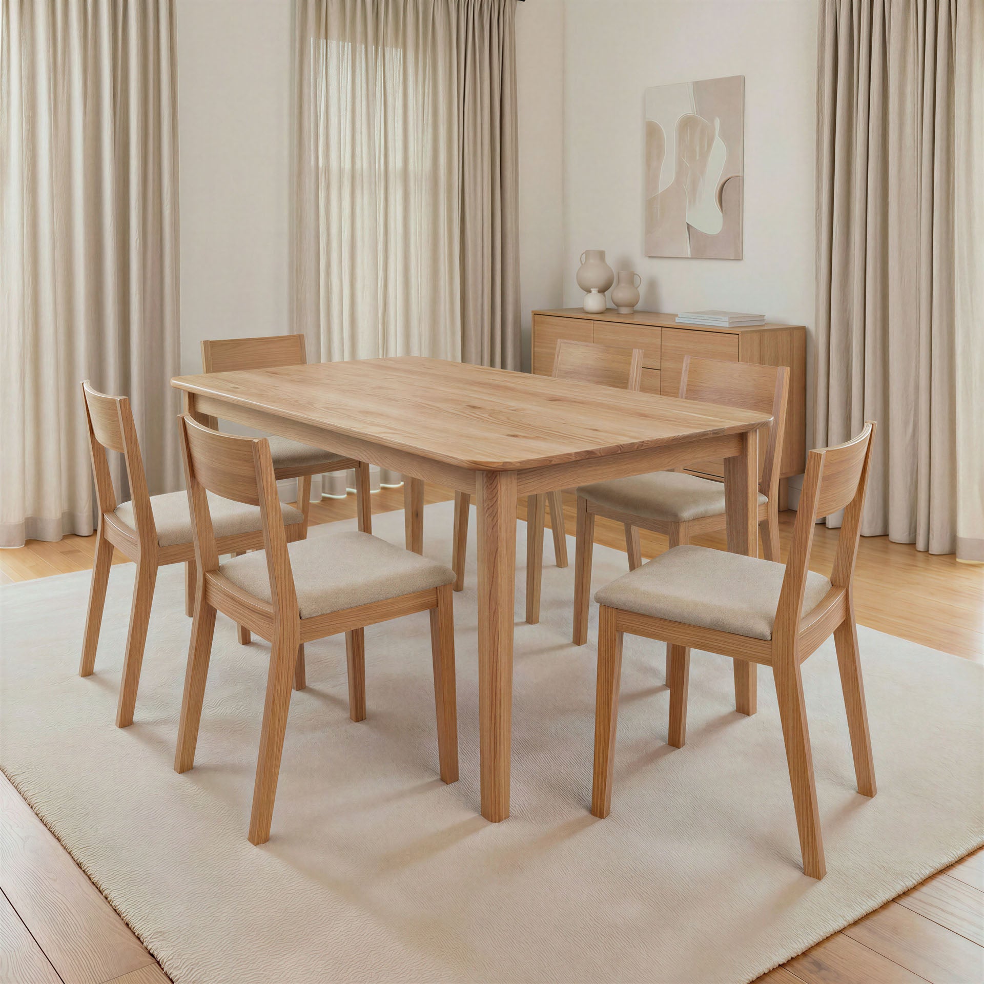 Esstisch Odera aus Massivholz Eiche