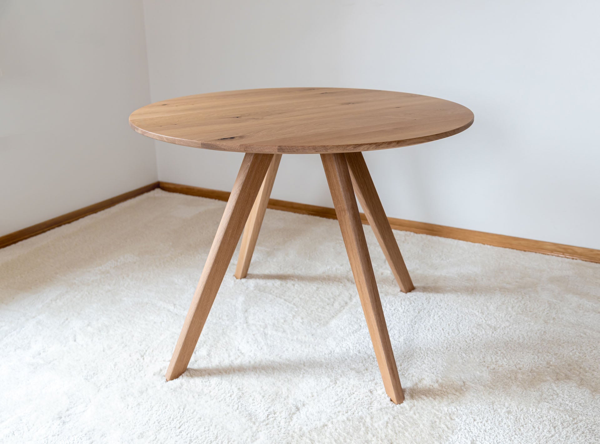 Esstisch Orbit - Rund aus Massivholz Eiche