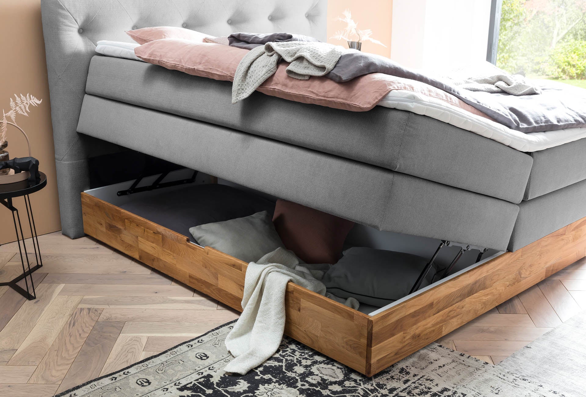 Boxspringbett 180x200 160x200 Bett Bettkasten Polsterbett Doppelbett Motorbett Bett elektrisch verstellbar Bett mit Motor