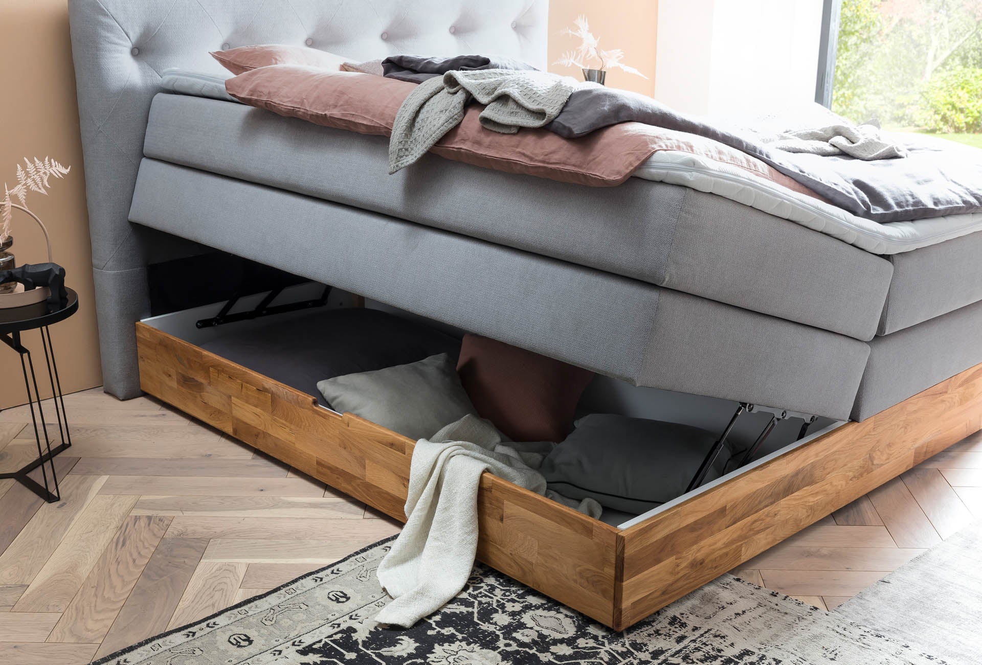 Boxspringbett 180x200 160x200 Bett Bettkasten Polsterbett Doppelbett Motorbett Bett elektrisch verstellbar Bett mit Motor