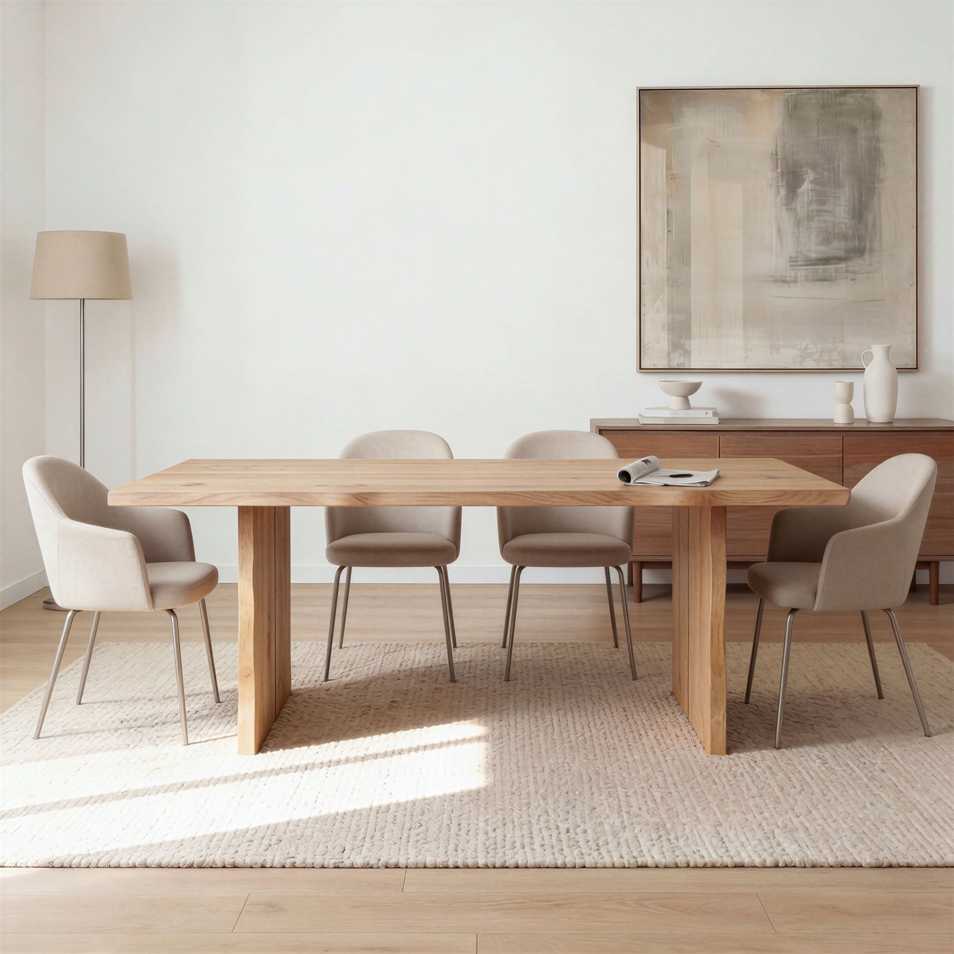 Esstisch Nest aus Massivholz Eiche