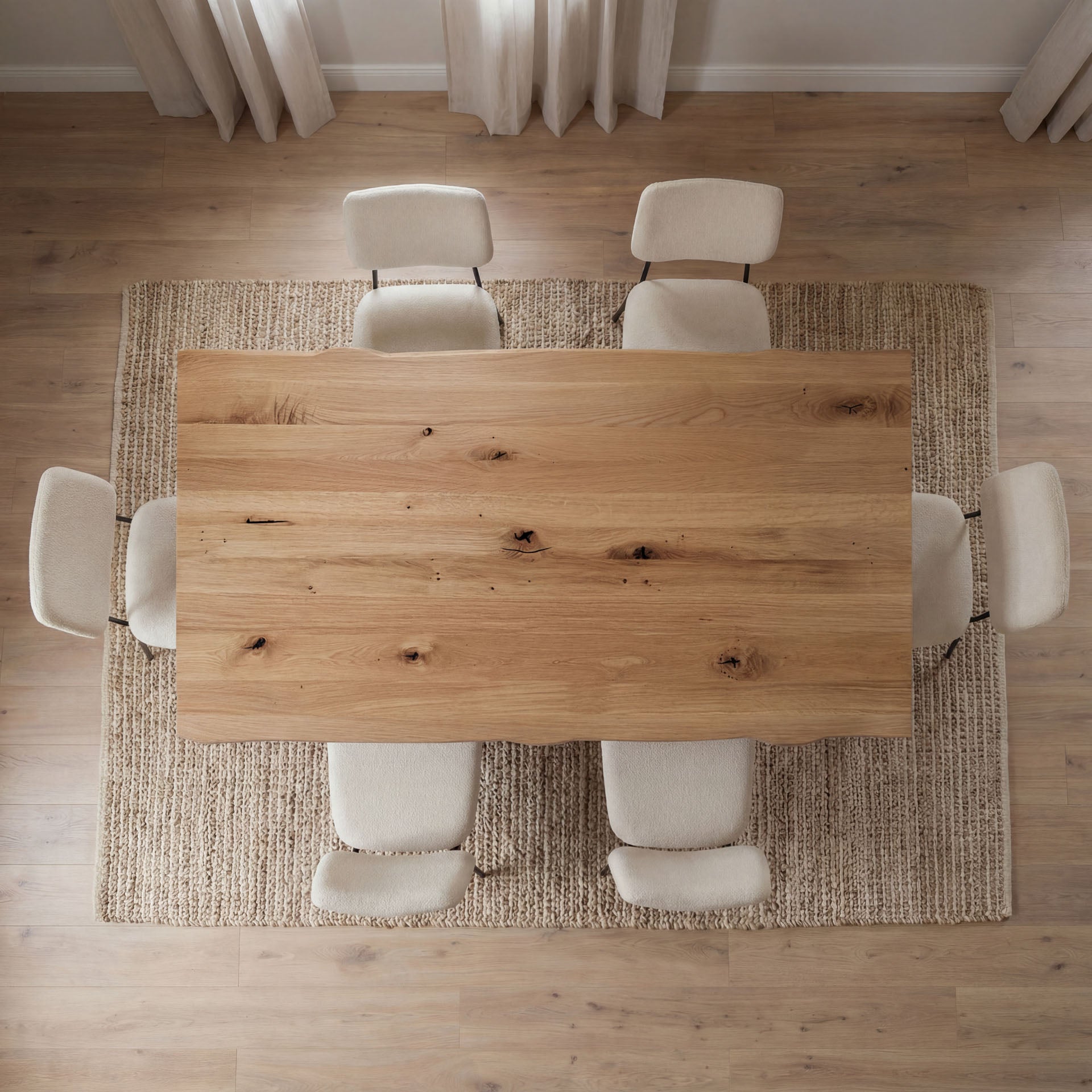 Esstisch Alaska aus Massivholz Eiche