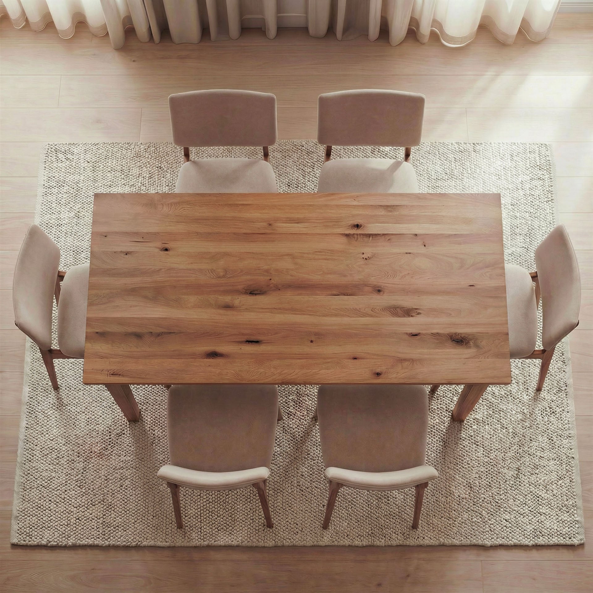 Esstisch Atlas aus Massivholz Eiche