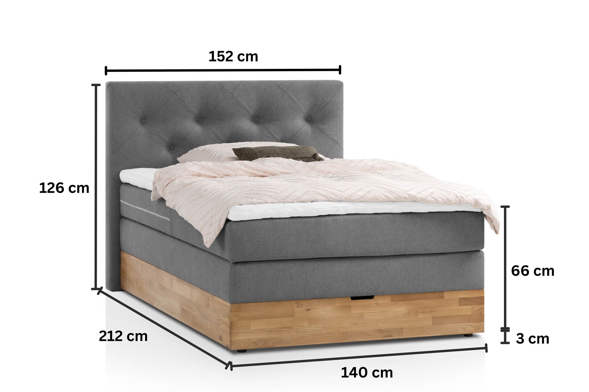 Boxspringbett 180x200 160x200 Bett Bettkasten Polsterbett Doppelbett Motorbett Bett elektrisch verstellbar Bett mit Motor