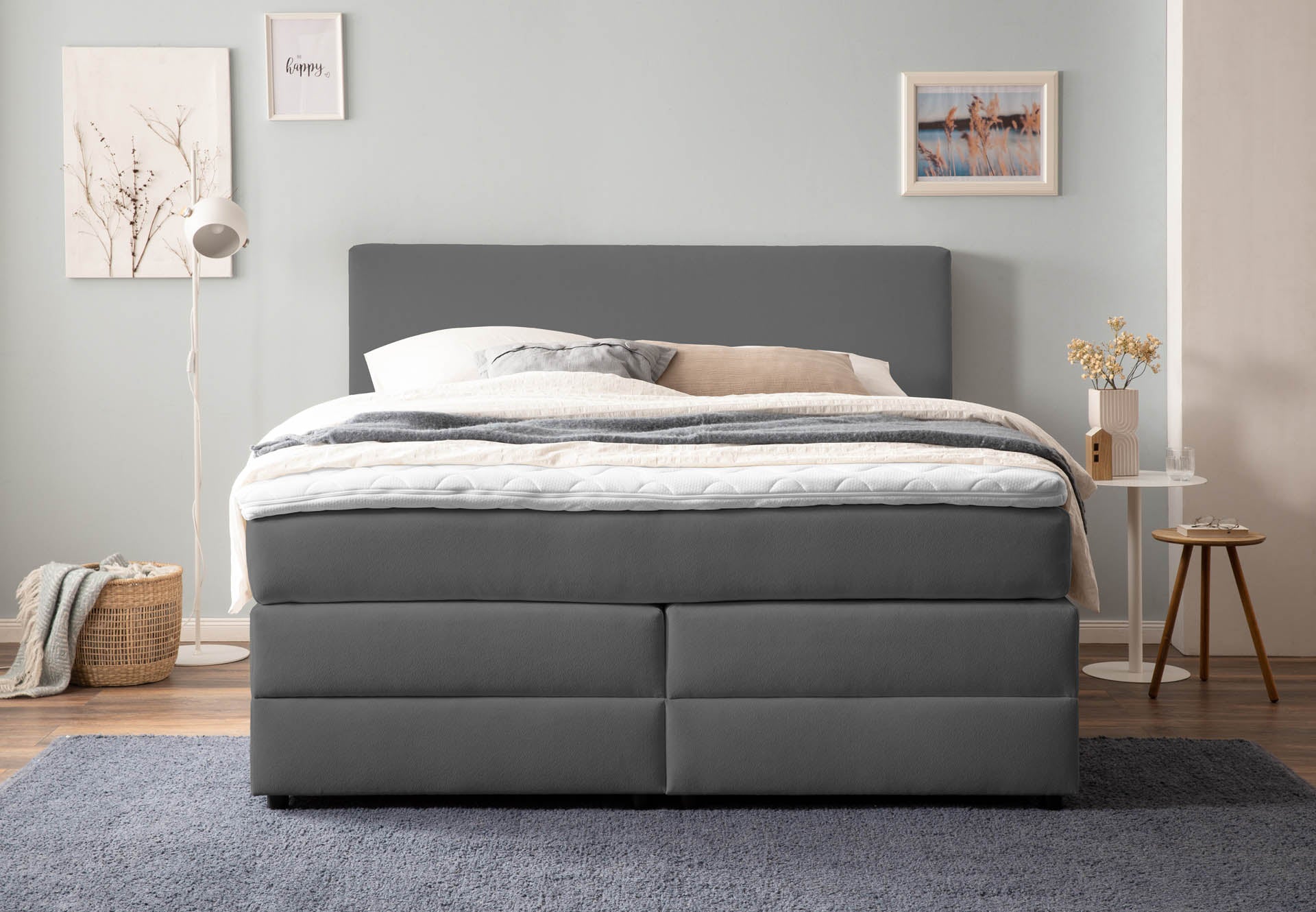 Boxspringbett 180x200 160x200 Bett Bettkasten Polsterbett Doppelbett Motorbett Bett elektrisch verstellbar Bett mit Motor