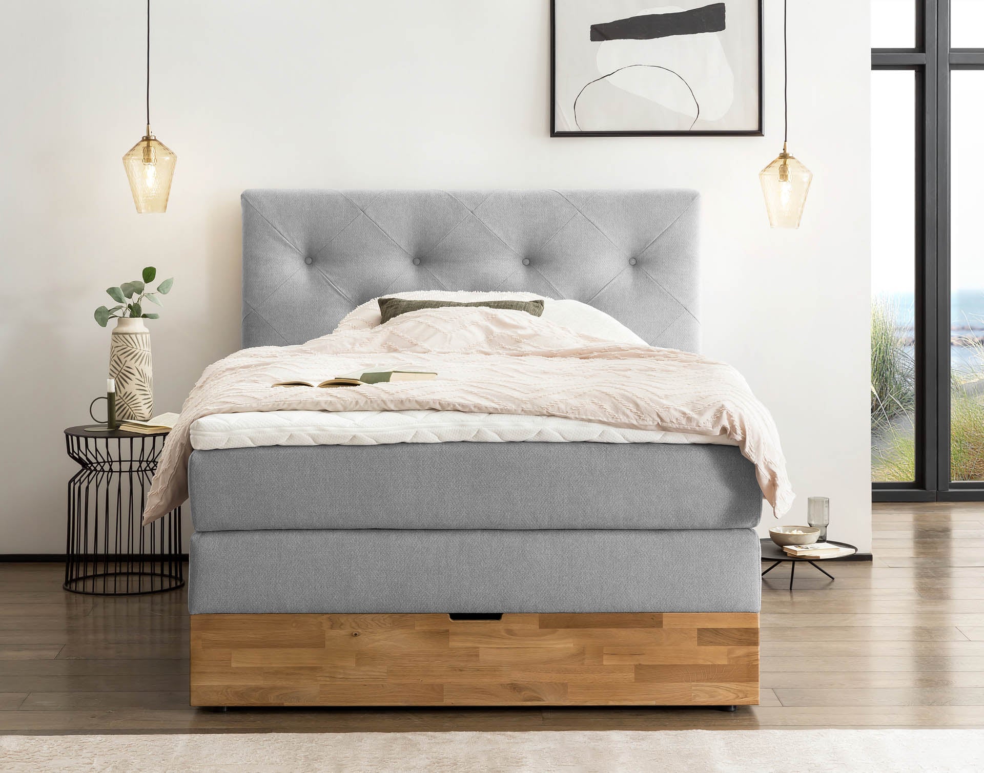 Boxspringbett 180x200 160x200 Bett Bettkasten Polsterbett Doppelbett Motorbett Bett elektrisch verstellbar Bett mit Motor