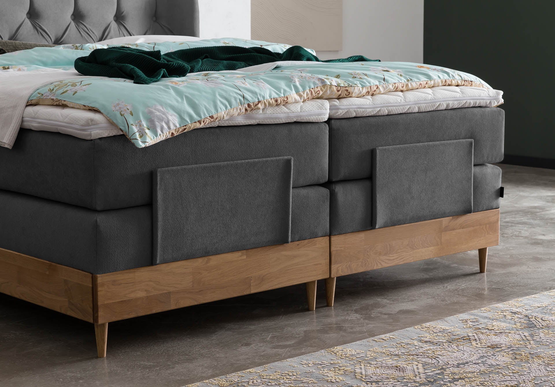 Boxspringbett 180x200 160x200 Bett Bettkasten Polsterbett Doppelbett Motorbett Bett elektrisch verstellbar Bett mit Motor