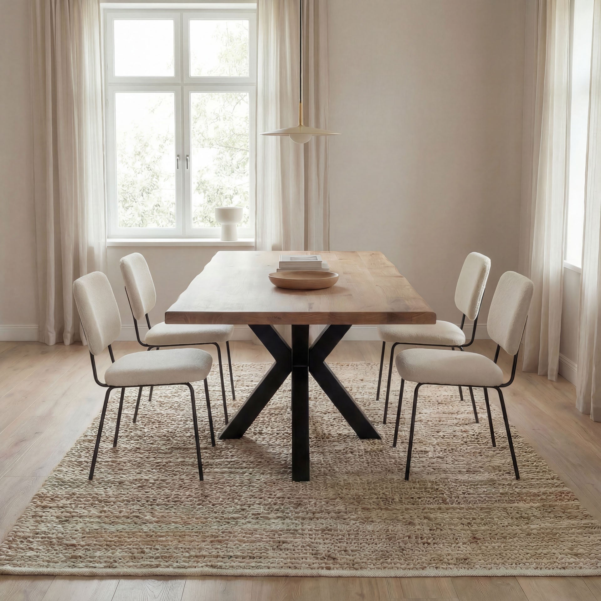 Esstisch Alaska aus Massivholz Eiche