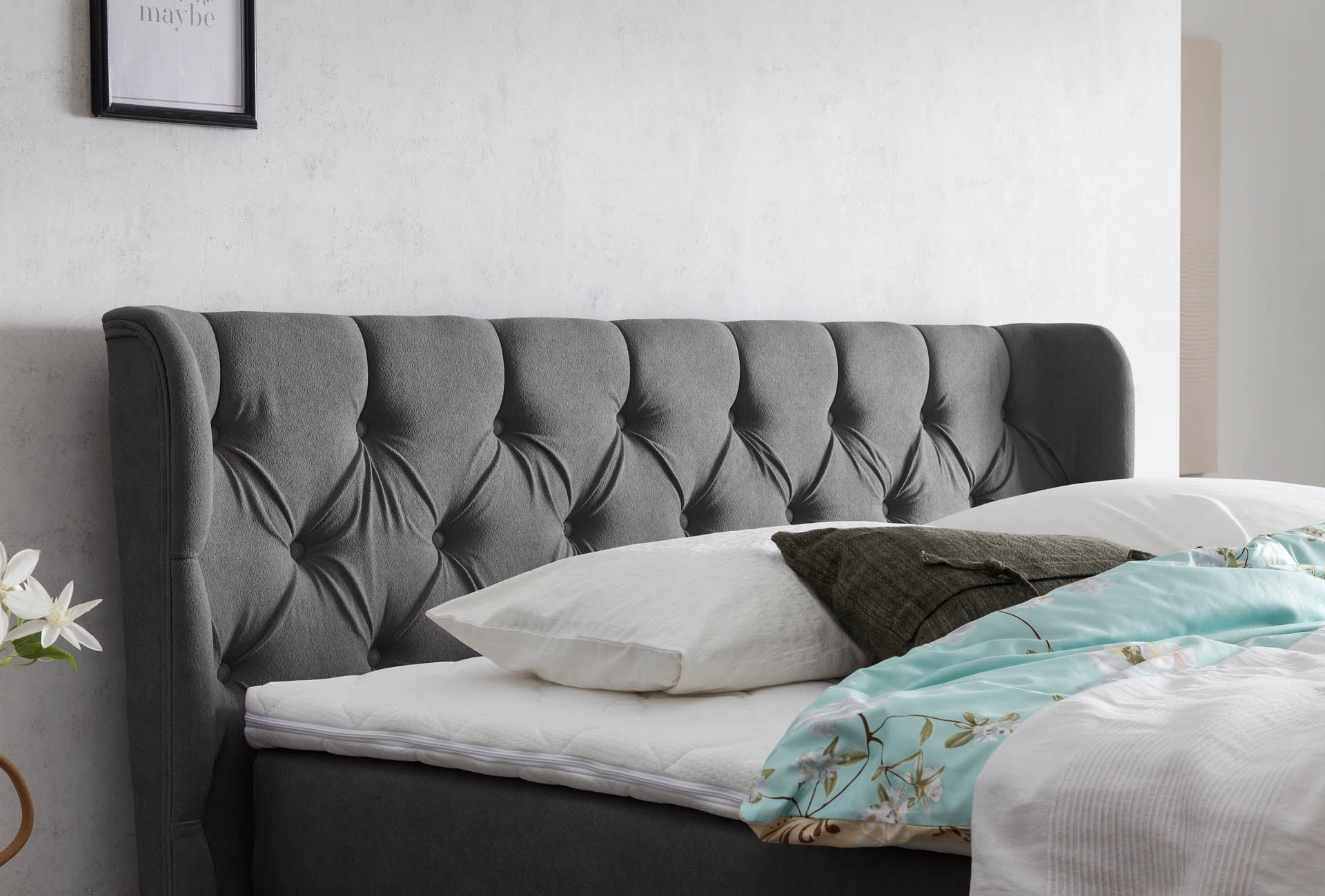 Boxspringbett 180x200 160x200 Bett Bettkasten Polsterbett Doppelbett Motorbett Bett elektrisch verstellbar Bett mit Motor
