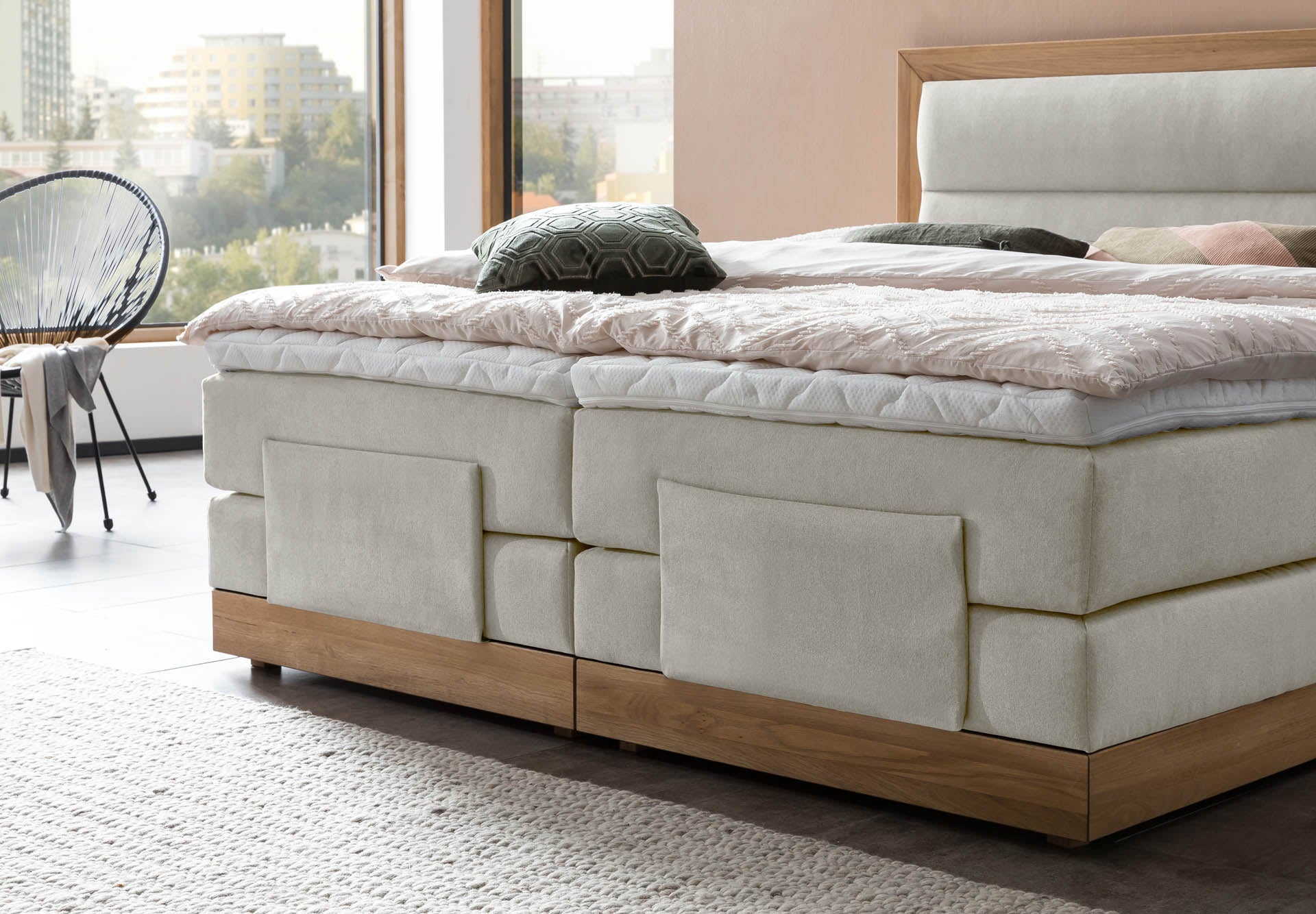 Boxspringbett 180x200 160x200 Bett Bettkasten Polsterbett Doppelbett Motorbett Bett elektrisch verstellbar Bett mit Motor