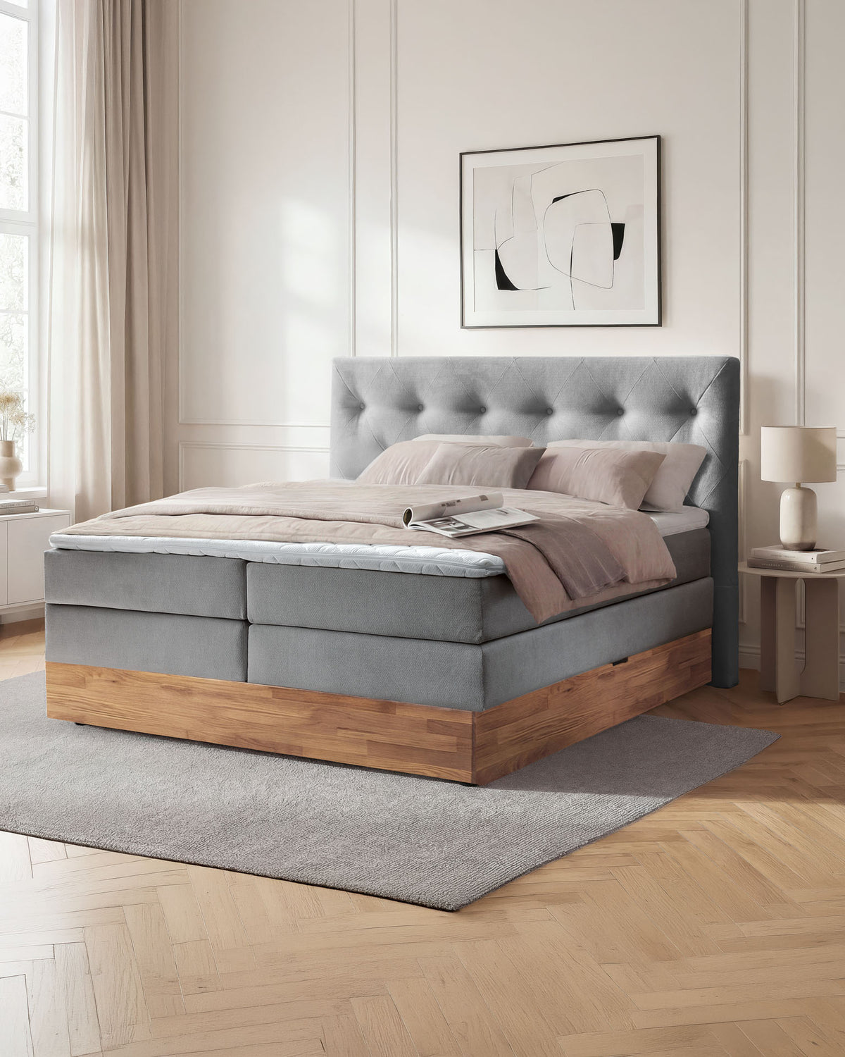 boxspringbett mit aufbewahrung 180x200 Aria – Stauraum & Topper