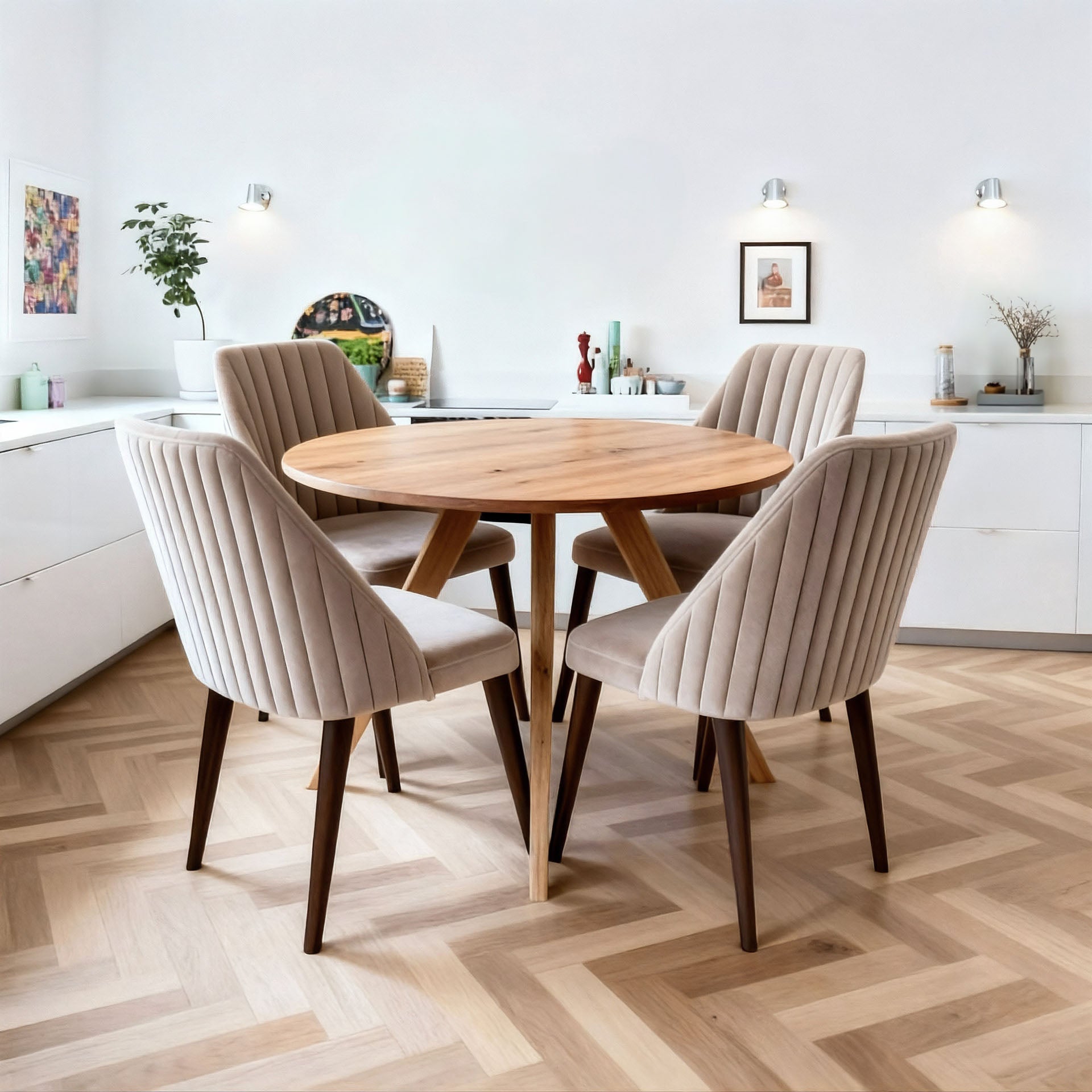 Esstisch Orbit - Rund aus Massivholz Eiche