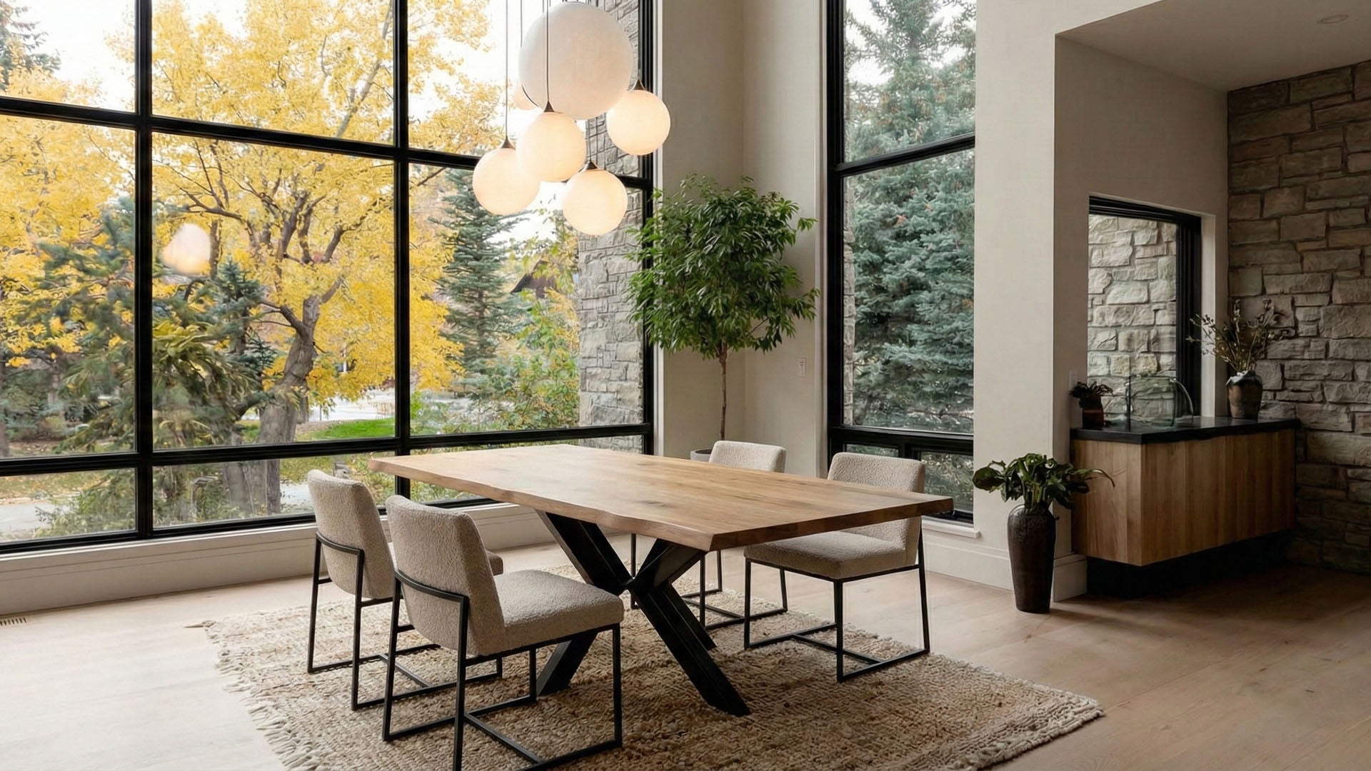 Esstisch Alaska aus Massivholz Eiche