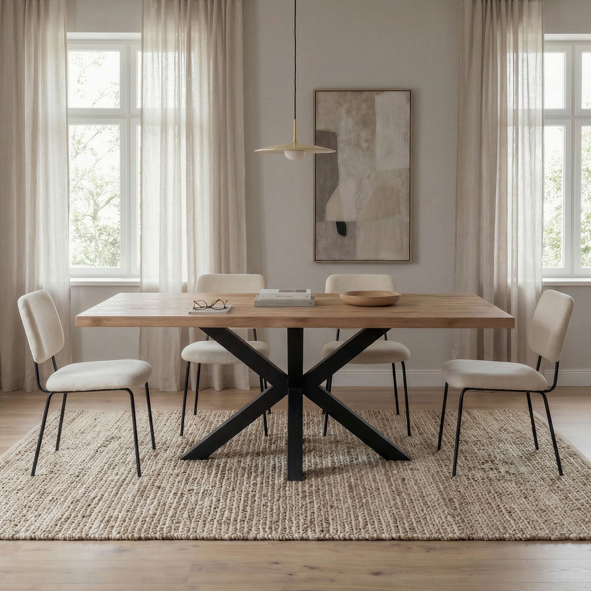 Esstisch Alaska aus Massivholz Eiche