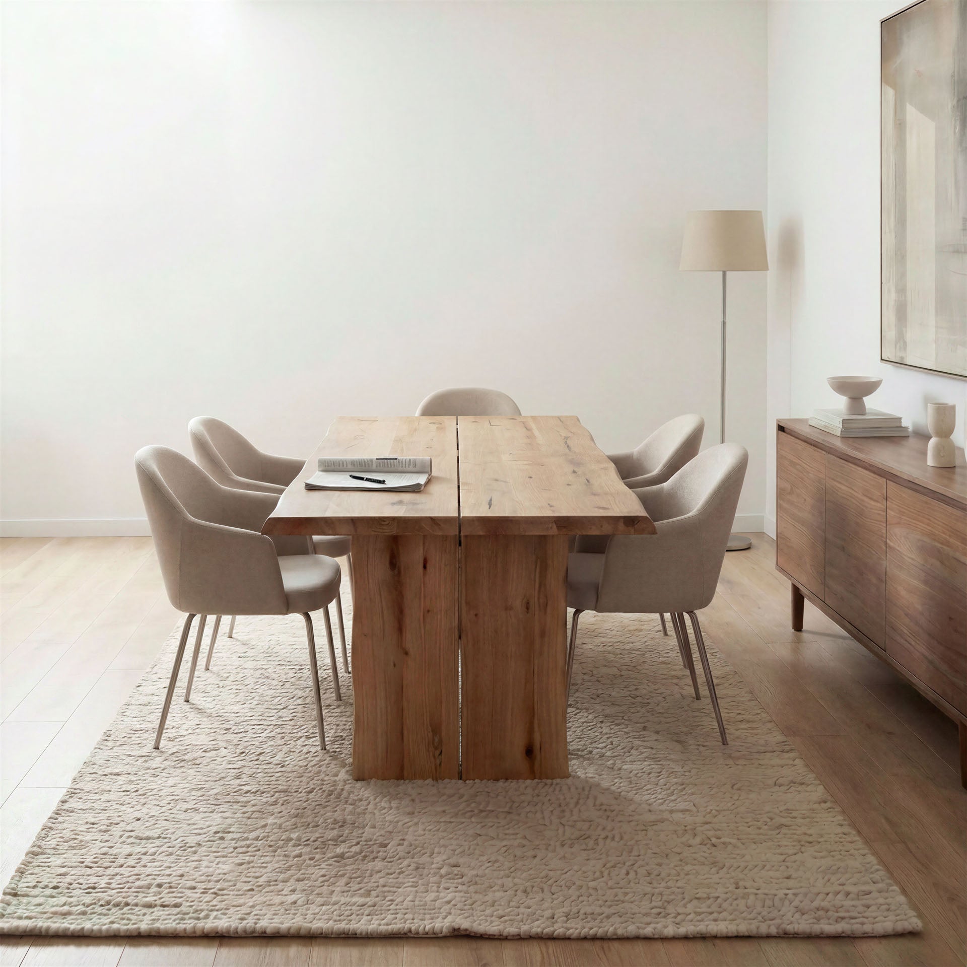 Esstisch Nest aus Massivholz Eiche