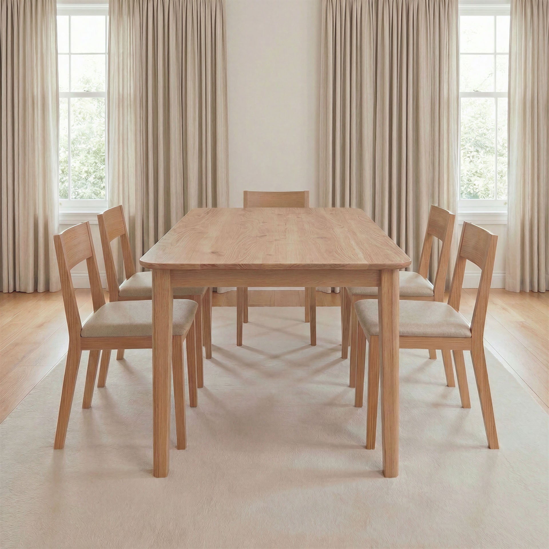 Esstisch Odera aus Massivholz Eiche