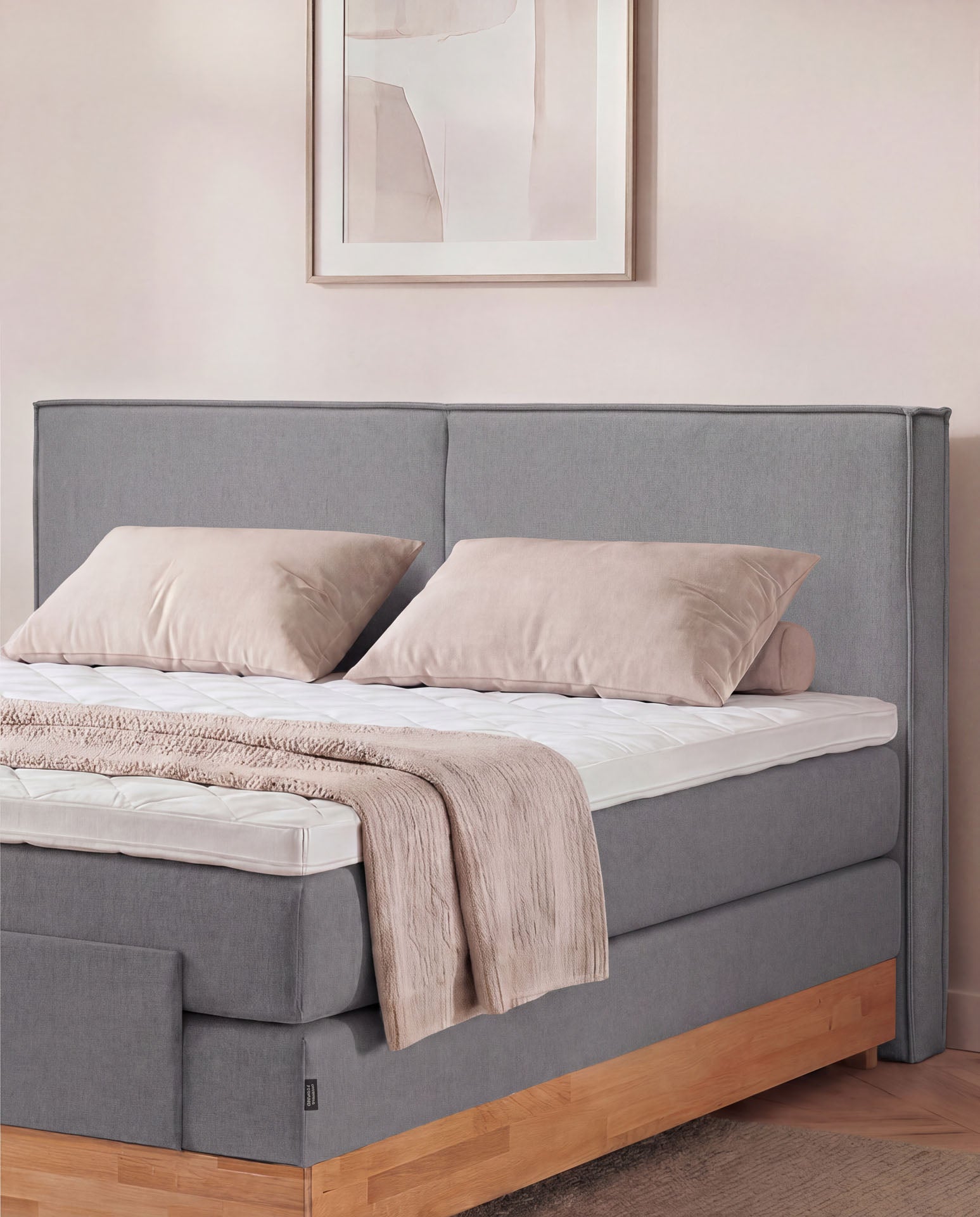 Boxspringbett elektrisch verstellbar Eiche 160x200 180x200 200x200 Anthrazit Motorbett Bett mit Motor Holzrahmen Doppelbett