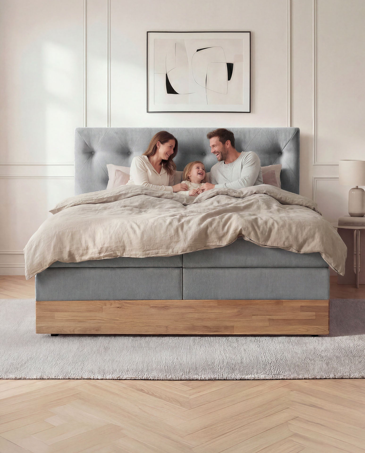 [SKU:ABM-160BTK-ANT,ABM-180BTK-ANT] Boxspringbett 180x200 160x200 Bett Bettkasten Polsterbett Doppelbett Motorbett Bett elektrisch verstellbar Bett mit Motor