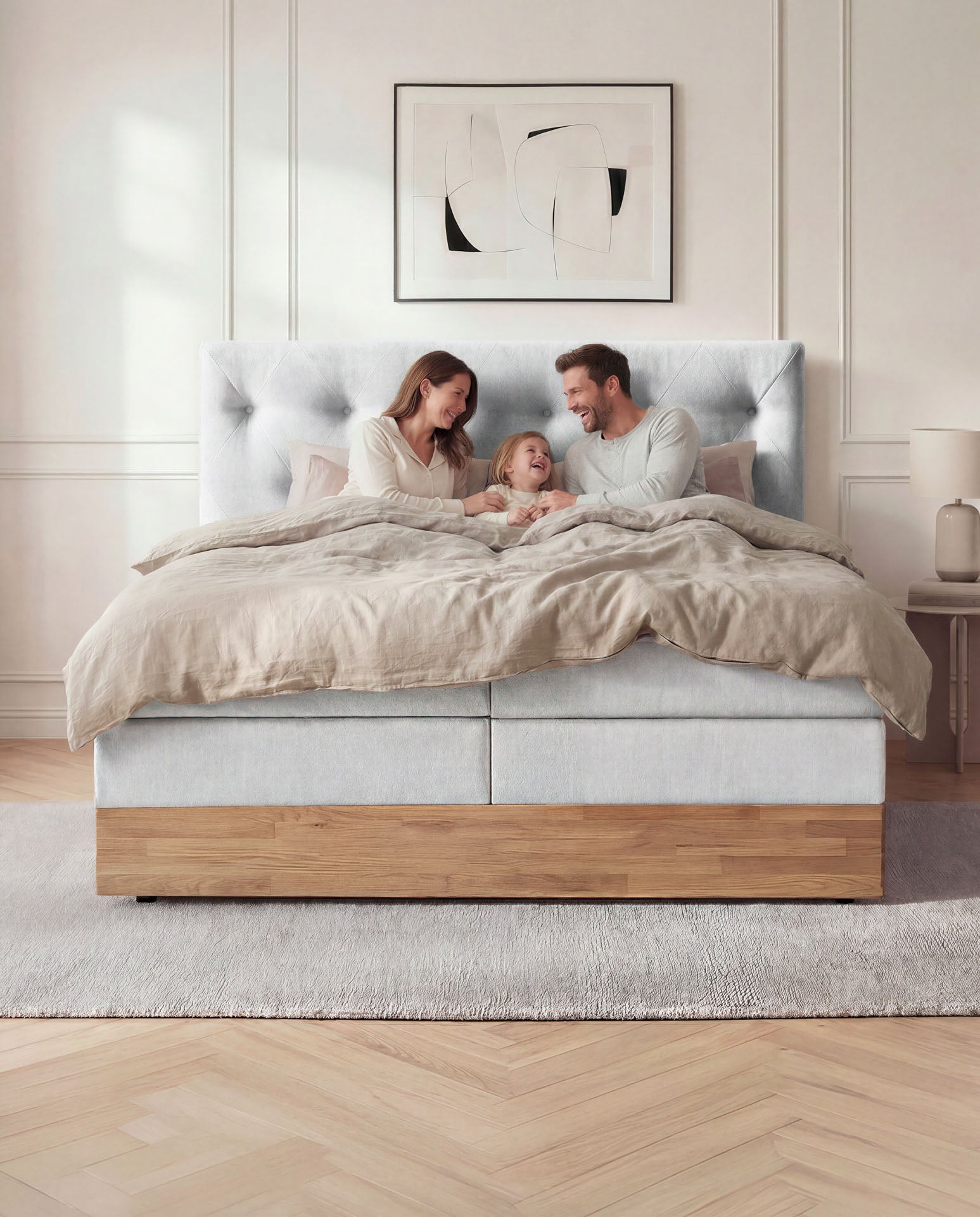 [SKU:ABM-160BTK-WSG,ABM-180BTK-WSG] Boxspringbett 180x200 160x200 Bett Bettkasten Polsterbett Doppelbett Motorbett Bett elektrisch verstellbar Bett mit Motor