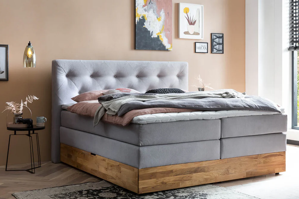 Boxspringbett 180x200 mit Bettkasten – King-Size Komfort