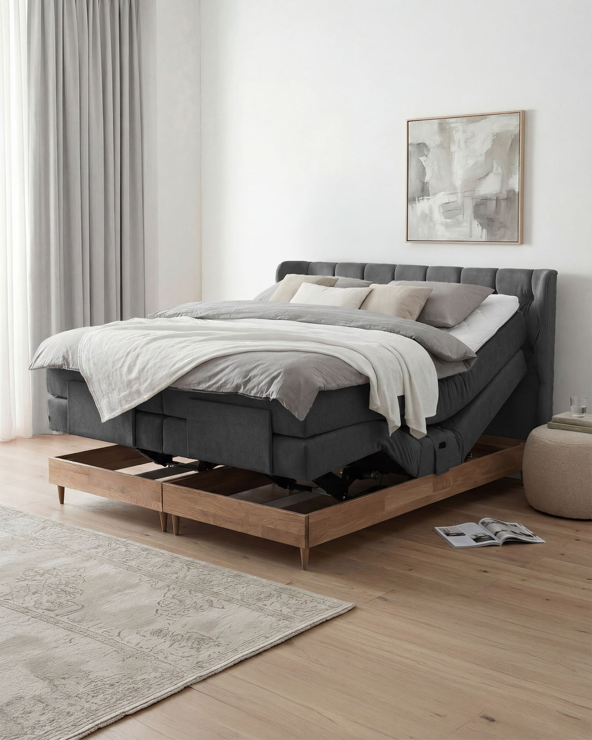 Liv Boxspringbett – Elektrisch verstellbar mit Stauraum