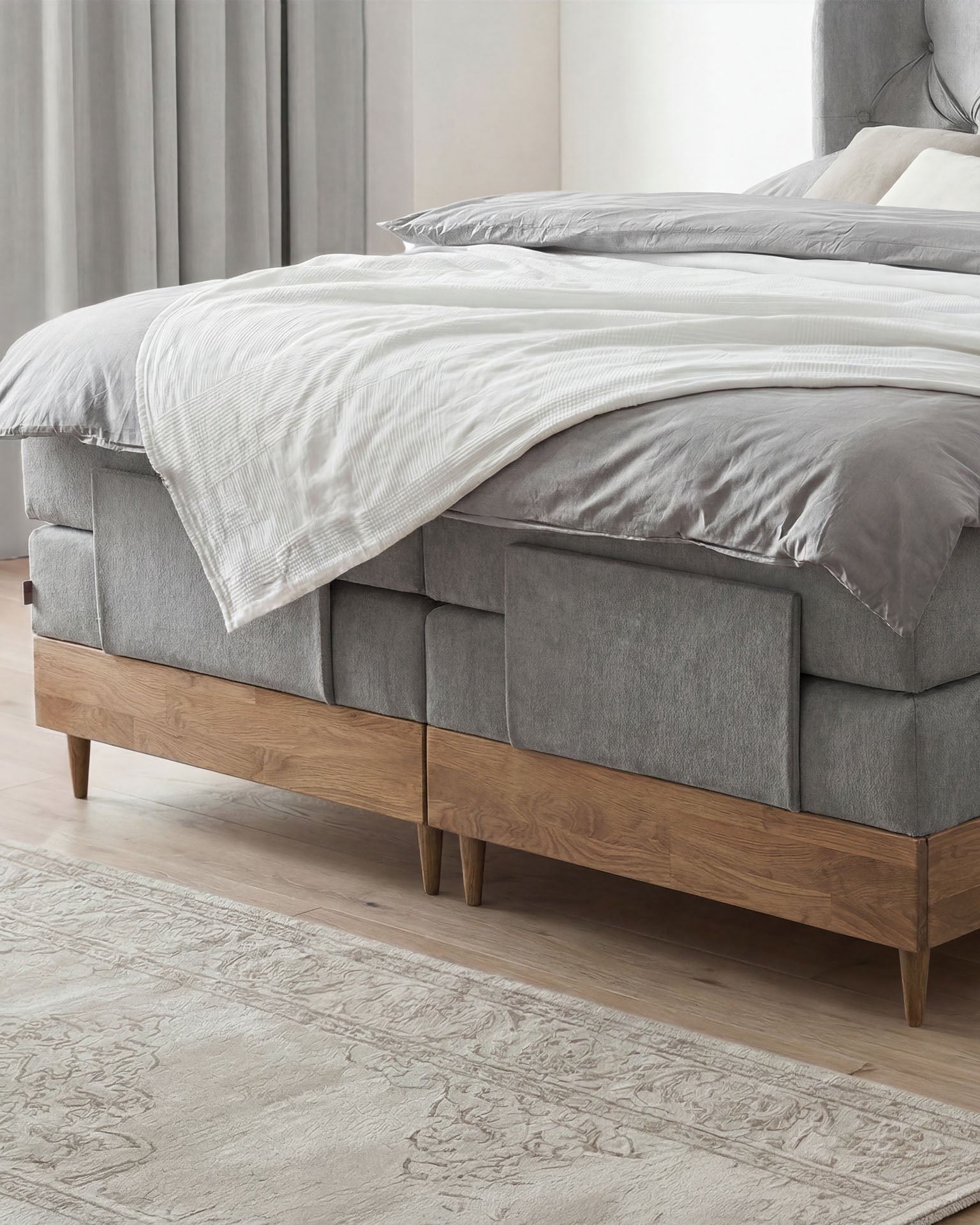 [SKU:EON-160EC-HLG-H2,EON-180EC-HLG-H2] Boxspringbett 180x200 160x200 Bett Bettkasten Polsterbett Doppelbett Motorbett Bett elektrisch verstellbar Bett mit Motor