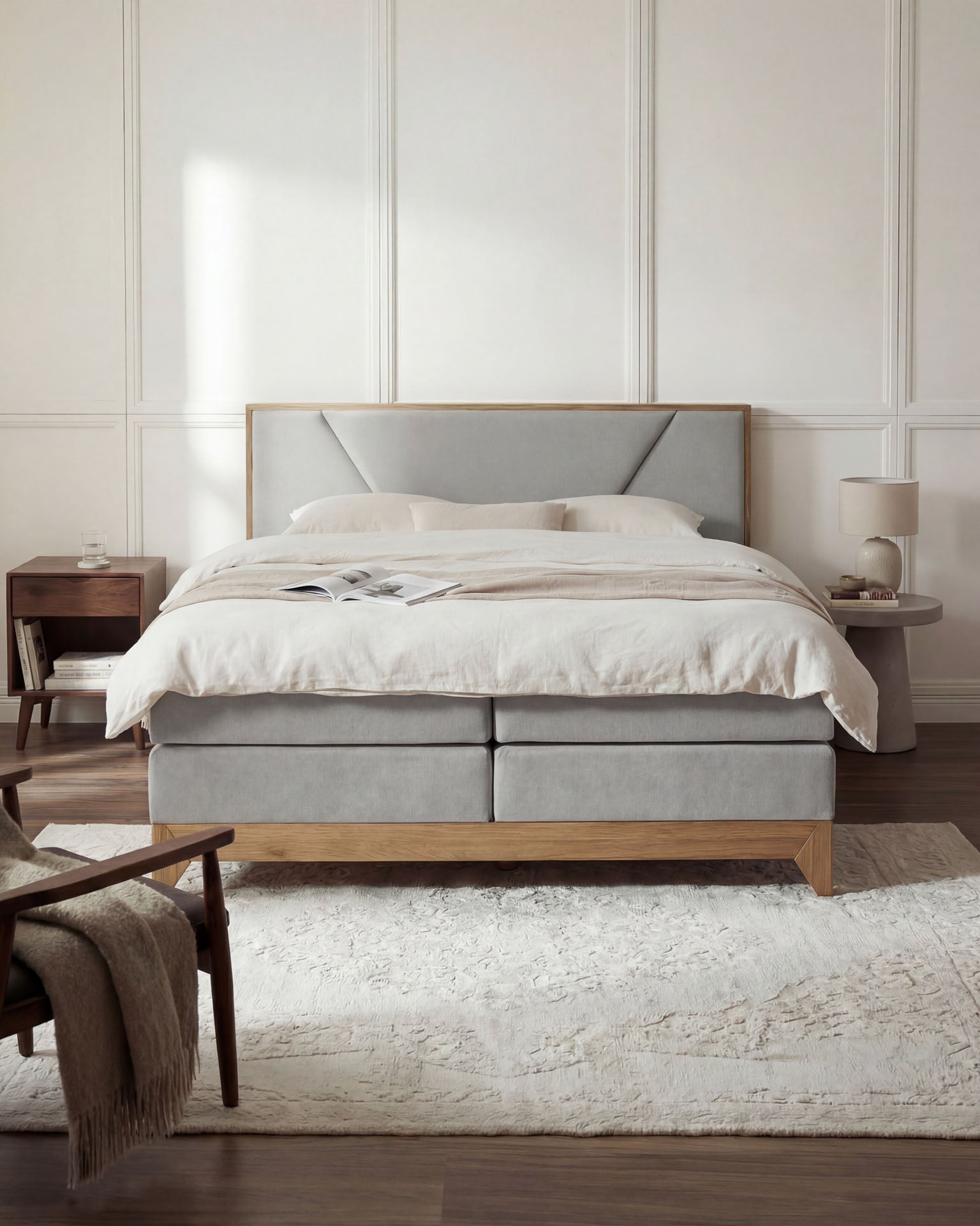 [SKU:RIVIERA-160-HLG,RIVIERA-180-HLG] Boxspringbett 180x200 160x200 Bett Bettkasten Polsterbett Doppelbett Motorbett Bett elektrisch verstellbar Bett mit Motor